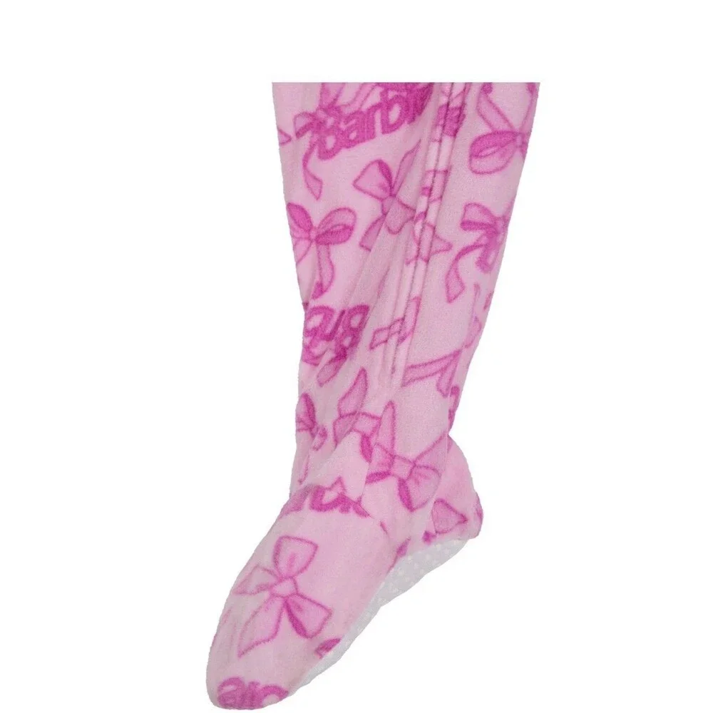 Barbie Pink 1 Piece blanket Sleeper size 5T